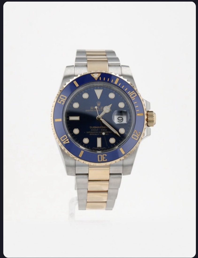 Rolex Submariner Two Tone Blue Dial
