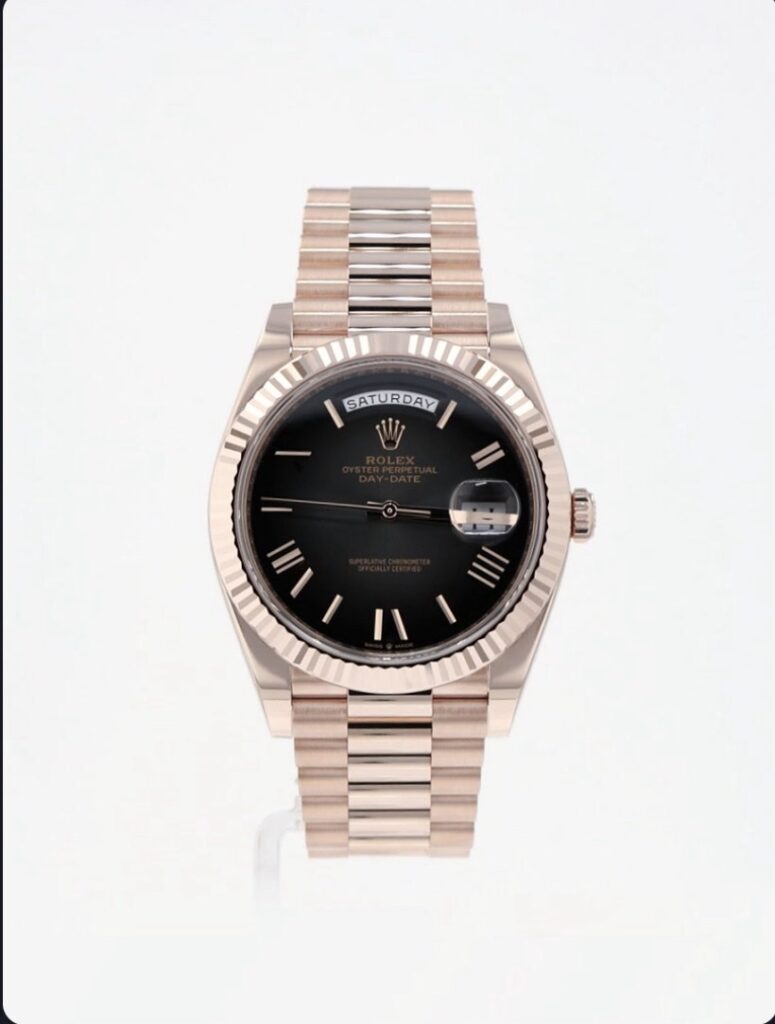 Rolex Day-Date 40 Rose Gold Slate Ombre Dial